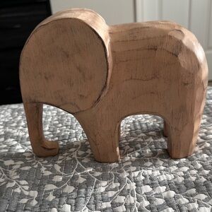 Wooden Elephant Figurine